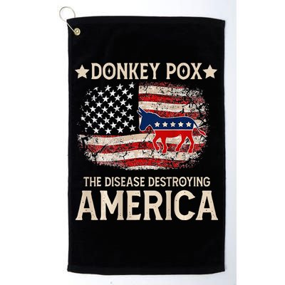 Donkey Pox The Disease Destroying America Funny Golf Towel