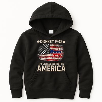 Donkey Pox The Disease Destroying America Funny Kids Hoodie