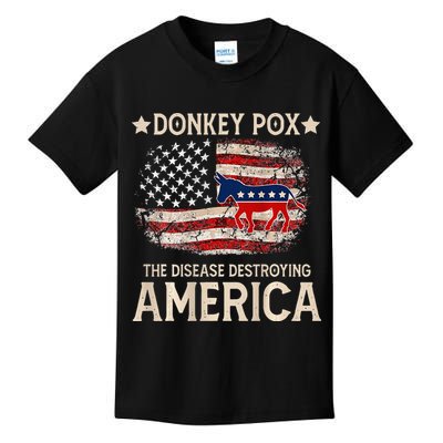 Donkey Pox The Disease Destroying America Funny Kids T-Shirt