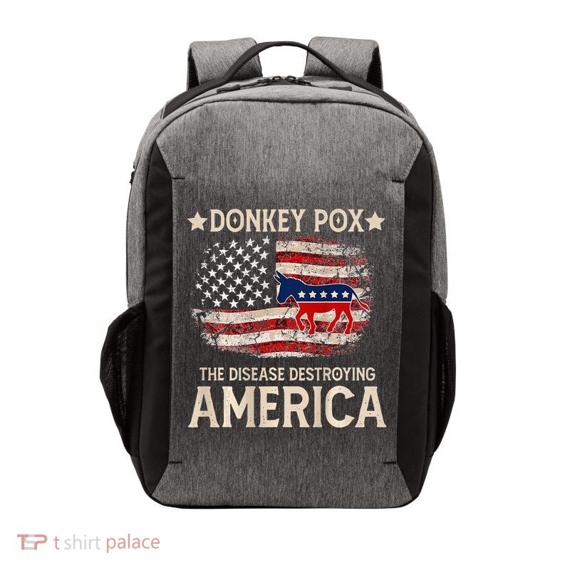 Donkey Pox The Disease Destroying America Funny Vector Backpack