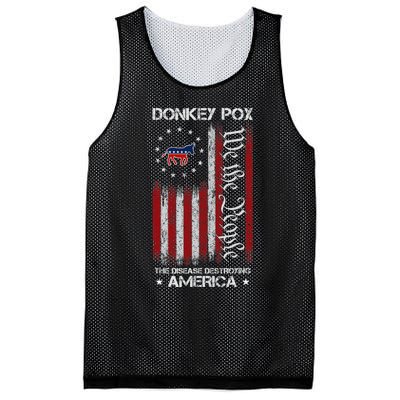 Donkey Pox The Disease Destroying America Funny Anti Biden Mesh Reversible Basketball Jersey Tank