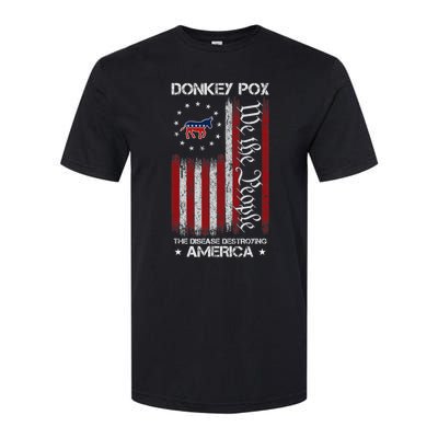 Donkey Pox The Disease Destroying America Funny Anti Biden Softstyle CVC T-Shirt