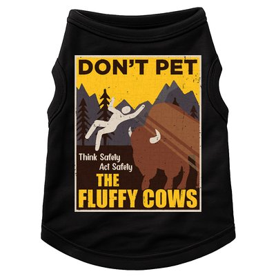 Don't Pet The Fluffy Cows Bison Buffalo Doggie Tank