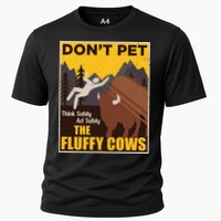 Don't Pet The Fluffy Cows Bison Buffalo Cooling Performance Crew T-Shirt