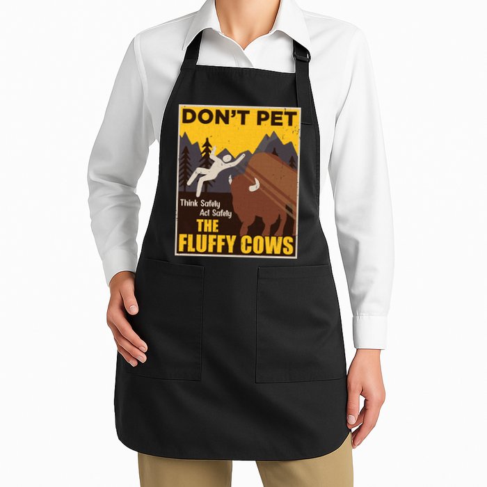 Don't Pet The Fluffy Cows Bison Buffalo Apron