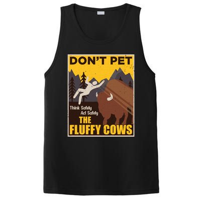 Don't Pet The Fluffy Cows Bison Buffalo PosiCharge Competitor Tank