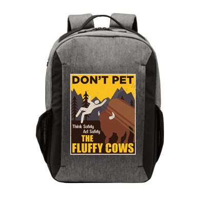 Don't Pet The Fluffy Cows Bison Buffalo Vector Backpack