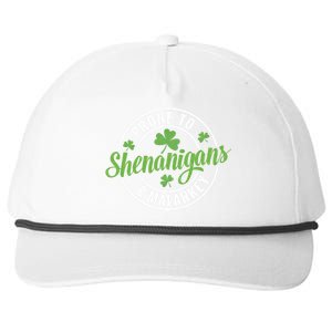 Distressed Prone To Shenanigans And Malarkey St Patricks Day Funny Gift Snapback Five-Panel Rope Hat