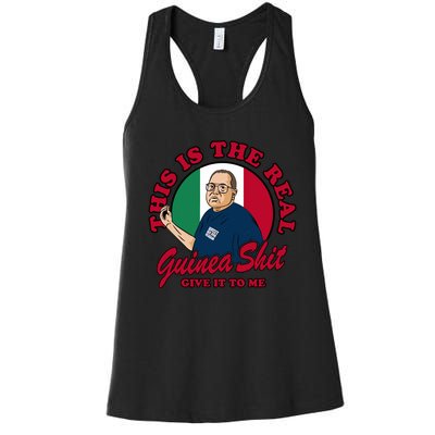 D.A.V.E P.O.R.T.N.O.Y This Is The Real Guinea Shit Give It To Me Women's Racerback Tank