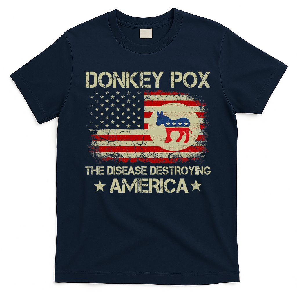 Donkey Pox The Disease Destroying America Funny Anti Biden T-Shirt