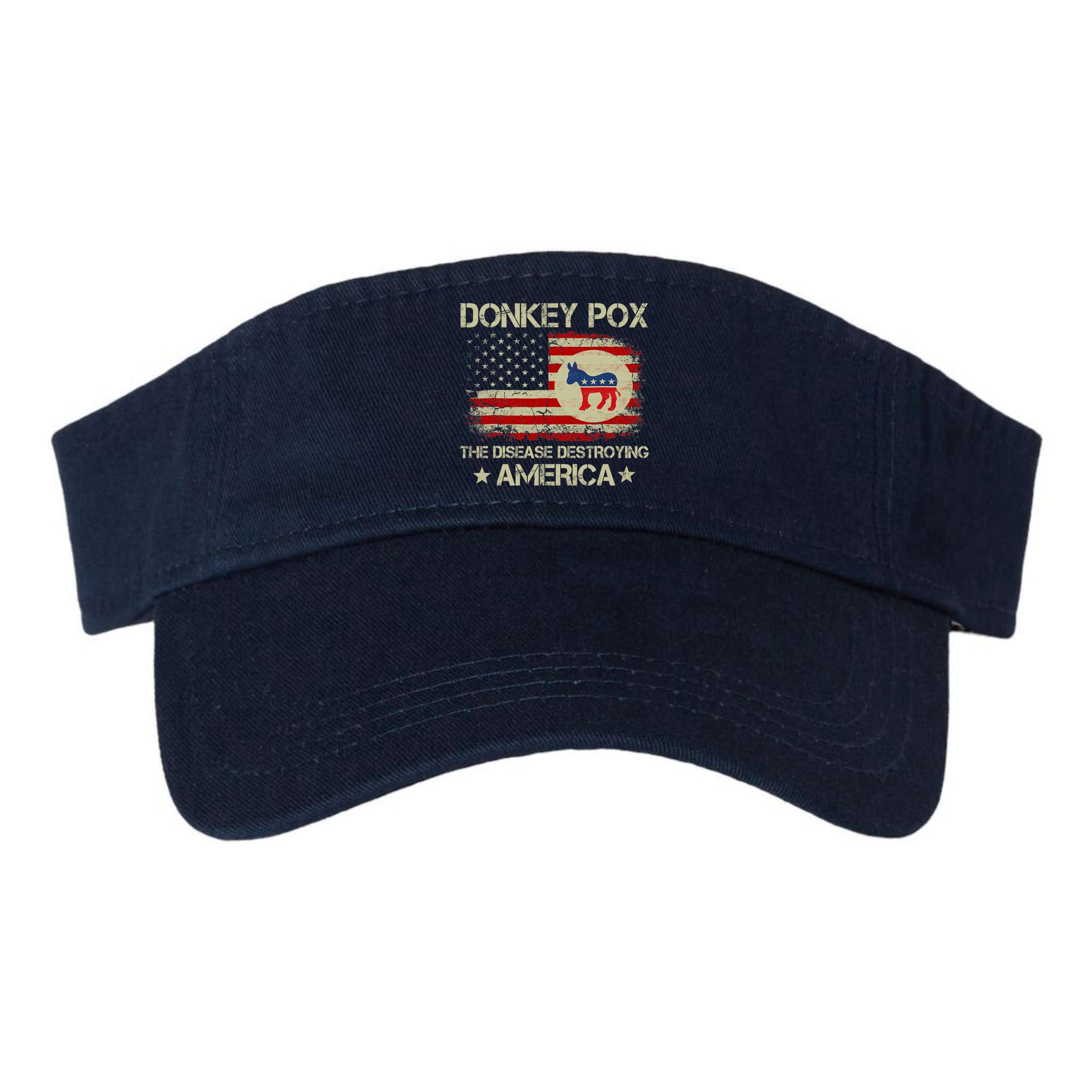 Donkey Pox The Disease Destroying America Funny Anti Biden Visor