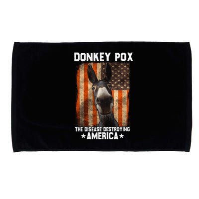 Donkey Pox The Disease Destroying America Donkeypox Funny Microfiber Hand Towel