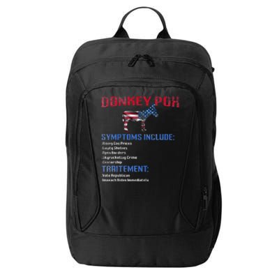 Donkey Pox The Disease Destroys America Donkeypox Retro City Backpack