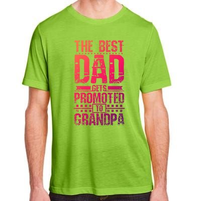 Dad Promoted To Grandpa With Dad Grandpa Funny Gift Adult ChromaSoft Performance T-Shirt