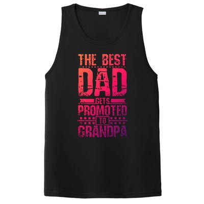 Dad Promoted To Grandpa With Dad Grandpa Funny Gift PosiCharge Competitor Tank