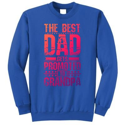 Dad Promoted To Grandpa With Dad Grandpa Funny Gift Sweatshirt