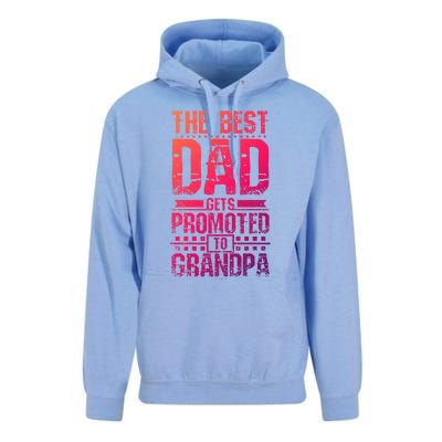 Dad Promoted To Grandpa With Dad Grandpa Funny Gift Unisex Surf Hoodie