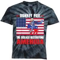 Donkey Pox The Disease Destroying America Anti Biden Kids Tie-Dye T-Shirt