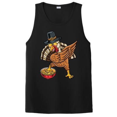 Dabbing Pilgrim Turkey Mac And Cheese Thanksgiving Gift PosiCharge Competitor Tank