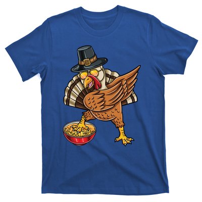 Dabbing Pilgrim Turkey Mac And Cheese Thanksgiving Gift T-Shirt