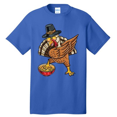 Dabbing Pilgrim Turkey Mac And Cheese Thanksgiving Gift Tall T-Shirt