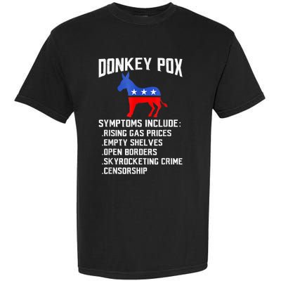 Donkey Pox The Disease Destroying America Funny Anti Biden Garment-Dyed Heavyweight T-Shirt