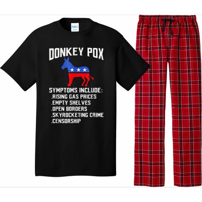 Donkey Pox The Disease Destroying America Funny Anti Biden Pajama Set