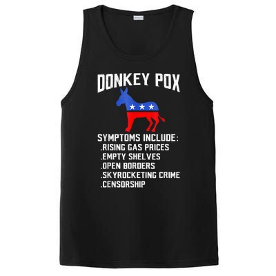 Donkey Pox The Disease Destroying America Funny Anti Biden PosiCharge Competitor Tank