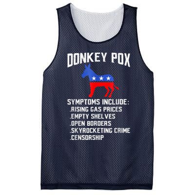 Donkey Pox The Disease Destroying America Funny Anti Biden Mesh Reversible Basketball Jersey Tank