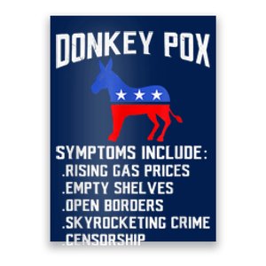 Donkey Pox The Disease Destroying America Funny Anti Biden Poster