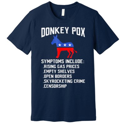 Donkey Pox The Disease Destroying America Funny Anti Biden Premium T-Shirt