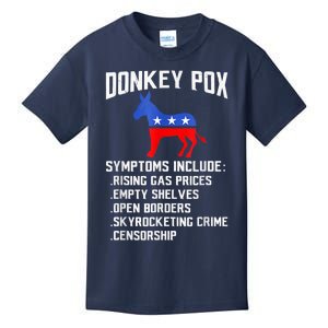 Donkey Pox The Disease Destroying America Funny Anti Biden Kids T-Shirt