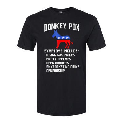 Donkey Pox The Disease Destroying America Funny Anti Biden Softstyle CVC T-Shirt