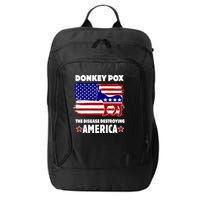 Donkey Pox The Real Problem Destroying America USA Funny City Backpack