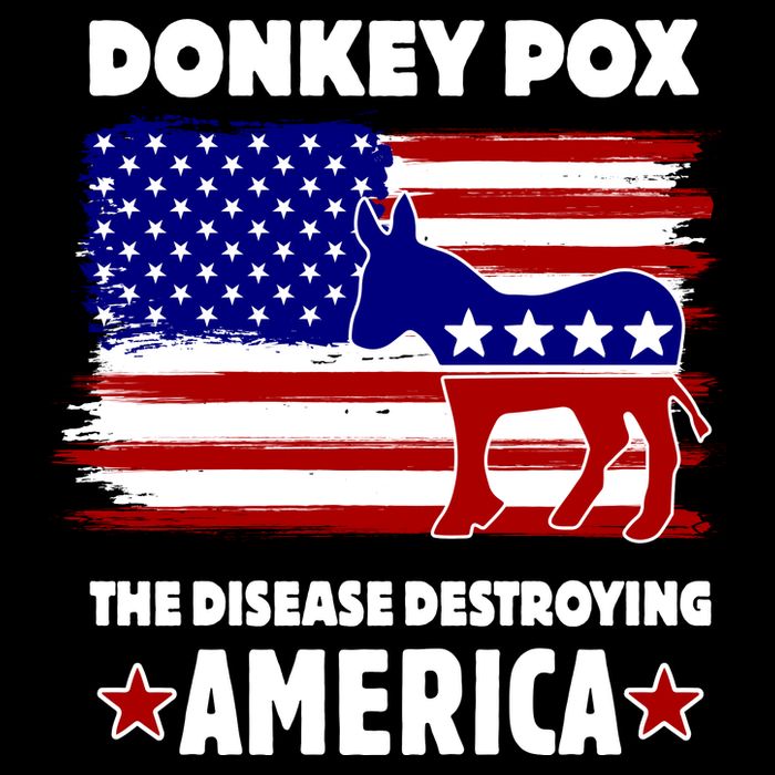 Donkey Pox The Real Problem Destroying America USA Funny Impact Tech Backpack