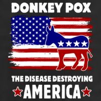 Donkey Pox The Real Problem Destroying America USA Funny 11oz C Handle Ceramic Mug