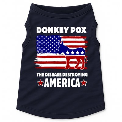 Donkey Pox The Real Problem Destroying America USA Funny Doggie Tank