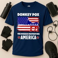 Donkey Pox The Real Problem Destroying America USA Funny Performance Shirt