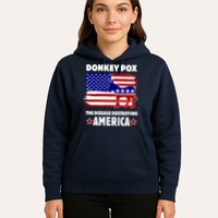 Donkey Pox The Real Problem Destroying America USA Funny Hoodie