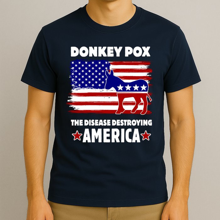 Donkey Pox The Real Problem Destroying America USA Funny T-Shirt
