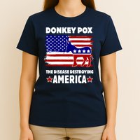 Donkey Pox The Real Problem Destroying America USA Funny T-Shirt