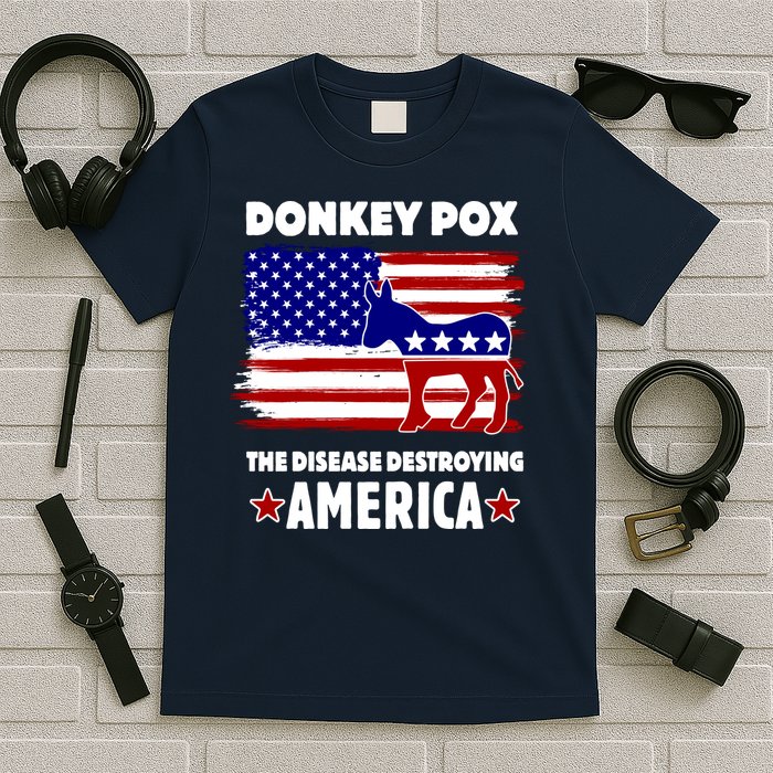 Donkey Pox The Real Problem Destroying America USA Funny T-Shirt