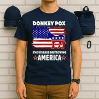 Donkey Pox The Real Problem Destroying America USA Funny T-Shirt