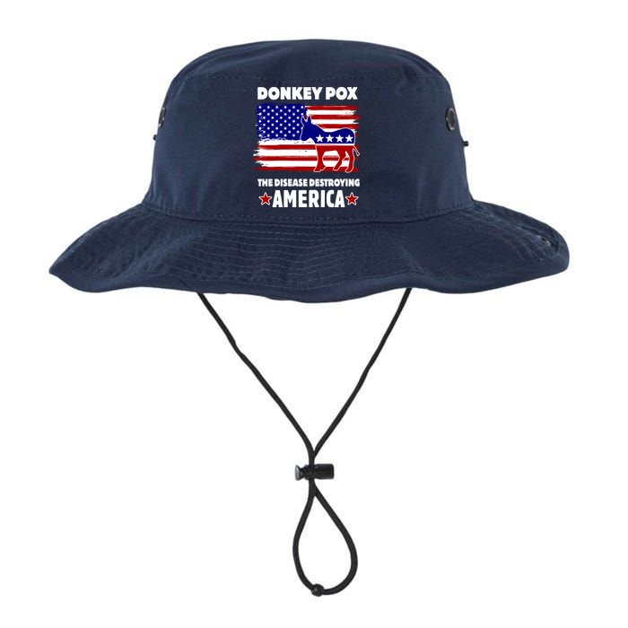 Donkey Pox The Real Problem Destroying America USA Funny Bucket Hat