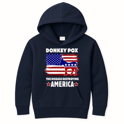 Donkey Pox The Real Problem Destroying America USA Funny Kids Hoodie