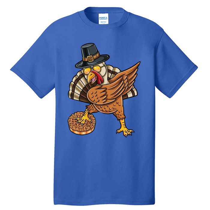 Dabbing Pilgrim Turkey Apple Pie Thanksgiving Gift Tall T-Shirt