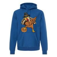 Dabbing Pilgrim Turkey Apple Pie Thanksgiving Gift Premium Hoodie