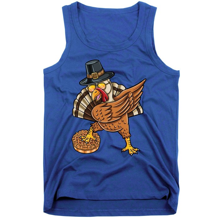 Dabbing Pilgrim Turkey Apple Pie Thanksgiving Gift Tank Top