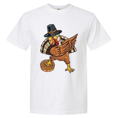 Dabbing Pilgrim Turkey Apple Pie Thanksgiving Gift Garment-Dyed Heavyweight T-Shirt