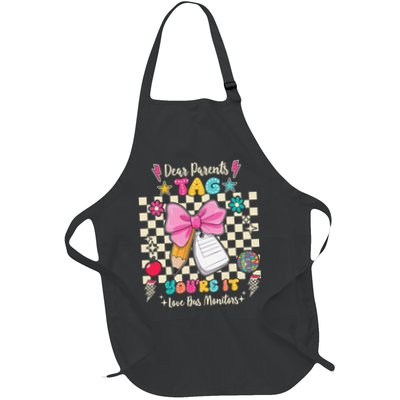 Dear Parents Tag Youre It Love Bus Monitors Coquette Bow Apron